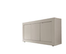 Credenza Mobile da Salotto 3 Porte 160x43x86cm TFT  Basic Peltro