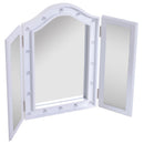 Specchio da Trucco Ripiegabile Retroilluminato con 16 LED Bianco 73x53.5x4.5 cm 