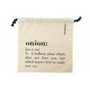 Sacchetto onion/cipolla 23,5x25 cm in Cotone VdE Tivoli 1996 