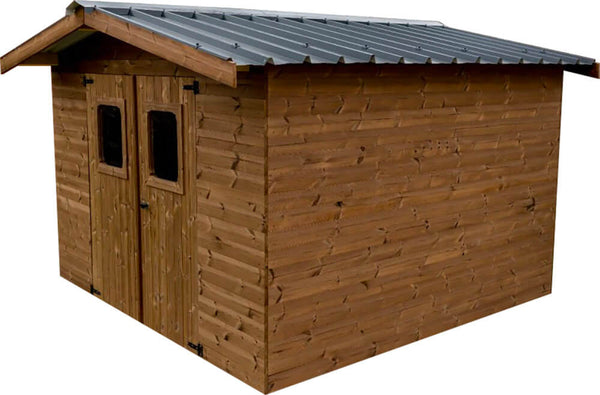 Casetta Box da Giardino 2,35x2,15 m Senza Pavimento in Legno Picea Massello 19mm Tetto in Acciaio Thiers online