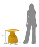 Tavolinetto Gea Giallo 48x48x50 cm in Polipropilene Giallo      