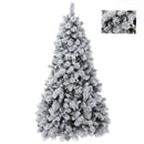 Albero di Natale Artificiale Innevato 281 Rami Abete Verde