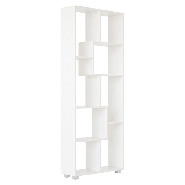 acquista Libreria design moderno 70x178x24 cm in legno bianco opaco