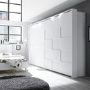 Armadio Ottica 220x64x210 cm 2 ante scorrevoli bianco