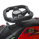 Go Kart Elettrico per Bambini Velocità 3-8 km/h per Drifting Rosso  