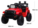 Macchina Elettrica per Bambini 12V Fuoristrada Kidfun Kansas Rossa