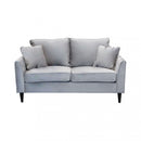 Divano 2 Posti Chandler 152x81x89 h cm in Velluto Tortora