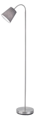 Piantana da Interno Attacco E27 in Metallo Nichel Opaco