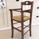 Seggiolone Sgabello per Bambini 36x36x85 cm in Legno Noce