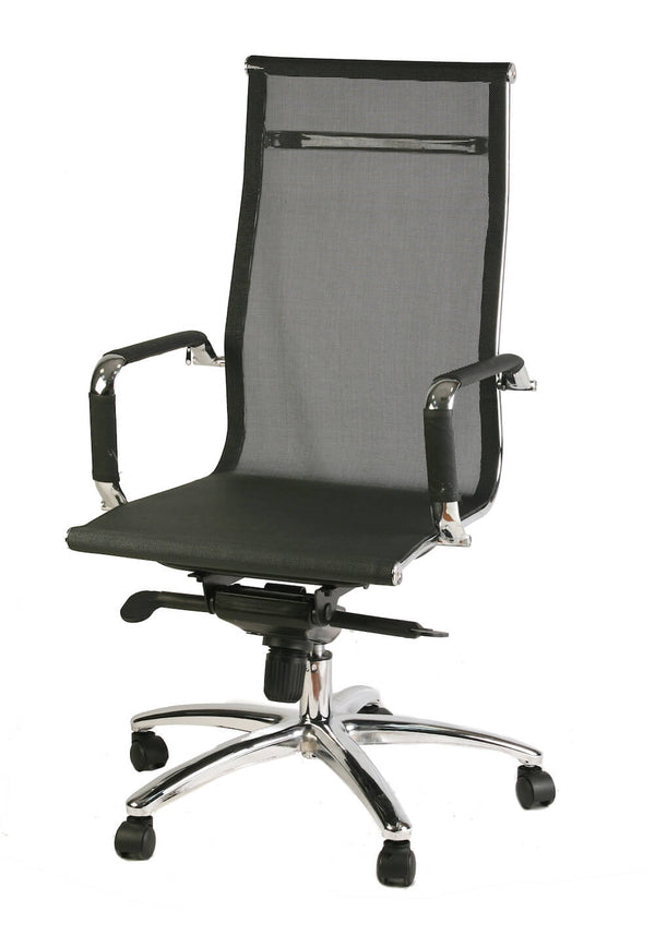 Fauteuil de bureau présidentiel noir en tissu respirant Tosini Hc 9818H acquista