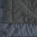 Trapuntino Estivo Double Face Effetto Water Washed in Poliestere Blu e Grigio Scuro Varie Misure