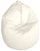 Fauteuil Sacco Pouf en polyester 70x110 cm Ariel Blanc