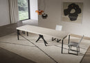 Consolle Allungabile 90-300x40x77 cm Saki Premium Cashmere Gambe Antracite 