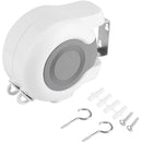 Stendibiancheria Salvaspazio Estendibile Max 15 m Bianco e Grigio