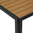 Tavolo da Giardino 80x80xh75 cm in Alluminio Polywood Antracite