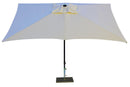 Ombrellone da Giardino 3x2 m Palo Ø38 mm in Alluminio Tessuto Poliestere Trend Ecru