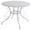Table de Jardin Ronde Ø95cm en Métal Blanc Ancien Adami