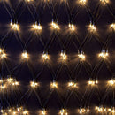 Rete con 200 Led luce bianco caldo altezza fissa cm 200x150