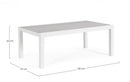 Tavolino 120x70x43h cm Kledi Bianco