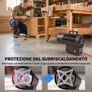 Riscaldatore Industriale a Propano Portatile 15 kW 38x19x30,5 cm con Accensione Piezoelettrica in Acciaio Laminato Nero      