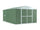Cabane de jardin en tôle d'acier porte-outils 327x459x217 cm Enaudi Vert