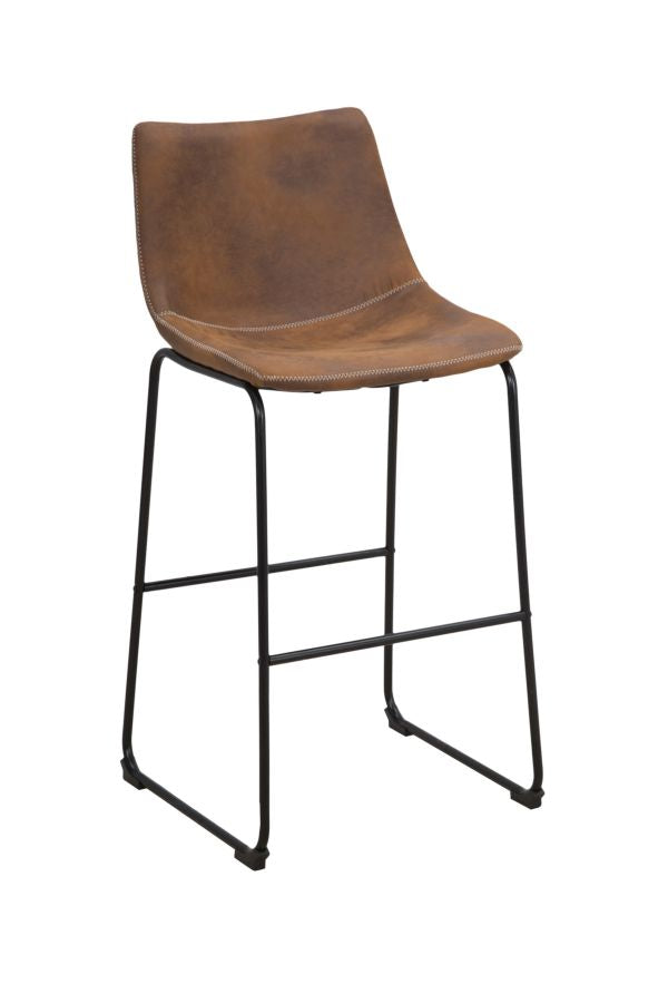 Tabouret Metropolitan Touch 45x54x99 cm en fer et PU marron et noir sconto