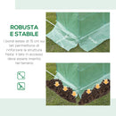 Telo di Ricambio per Serra da Giardino 6x3x2 m con 12 Finestre e Porta Avvolgibile Verde