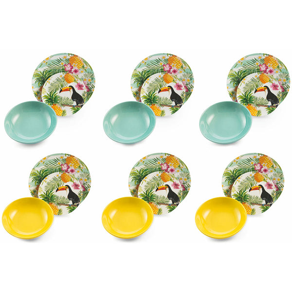 Service de table 18 pièces en porcelaine et grès VdE Tivoli 1996 Costa Rica sconto