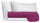 Ensemble de draps et taies d'oreiller en coton Fuchsia différentes tailles
