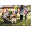 Barbecue Affumicatore a Carbone Carbonella 46,5x42,5x101 cm Griglia Ø47 cm Barrel Nero