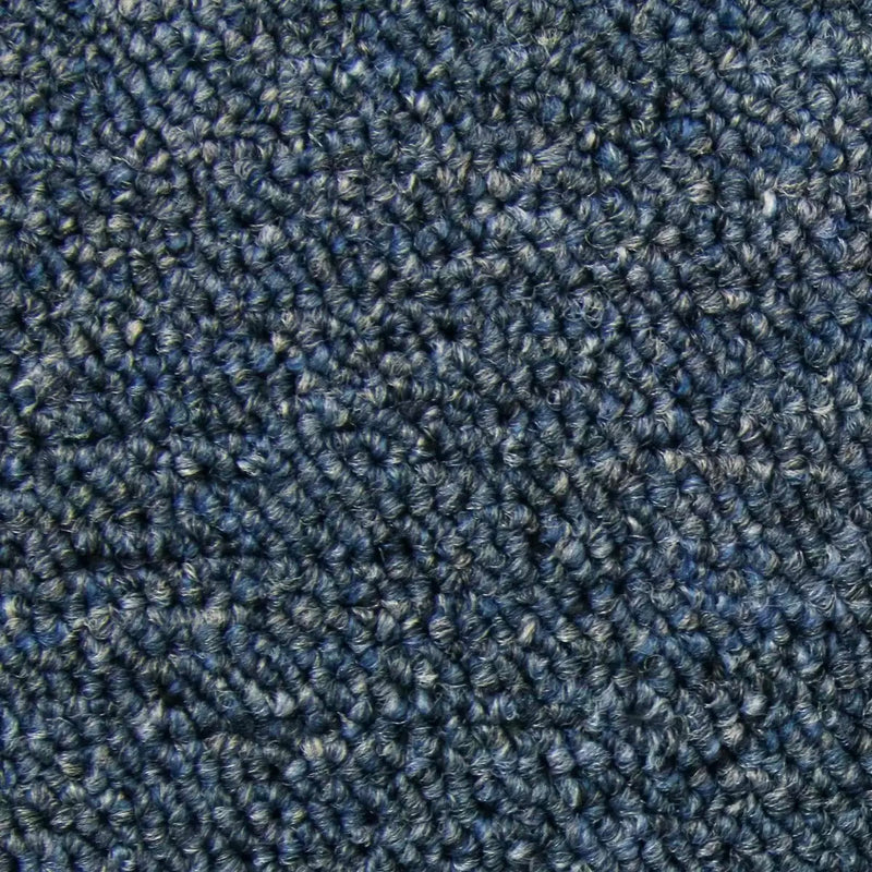 Set 20 Quadrotte di Moquette 50x50 cm 5mq in Blu Tempesta