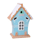 Casetta in Resina di marzapane con Led azzurro cm 17,5x10xh25,5