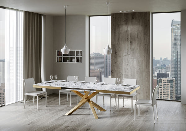 prezzo Tavolo Allungabile 160-264x90x80 cm Volantis Evolution Marmo
