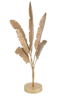 Scultura Five Leaf 34x12,5x60 cm in Ferro Oro