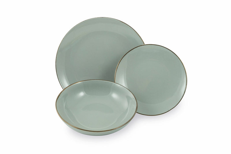 Servizio Piatti 18 Pezzi in Gres Villa d'Este Home Tivoli Royal Light