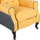 Poltrona Relax Reclinabile in Tessuto Ocra