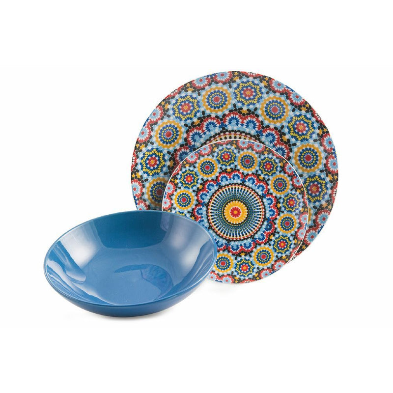 Servizio Piatti 18 Pezzi in Porcellana e Gres Villa d'Este Marrakech