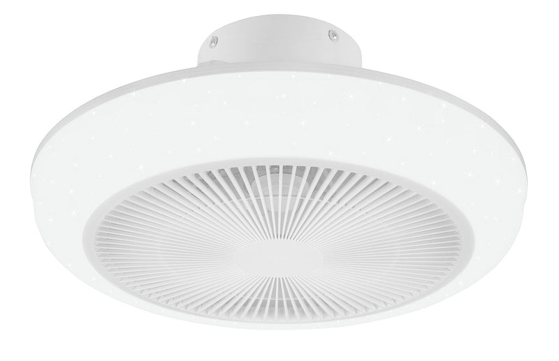 Plafoniera con Ventilatore da Interno a LED Ø46 cm Plastica Stella