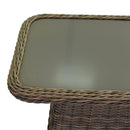 Set Salotto da Giardino in Polyrattan Baltimora Grigio