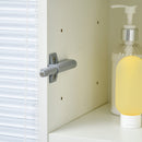 Colonna Bagno 1 Cassetto 2 Armadietti 30x28x170 cm in Legno truciolare e MDF Bianco Lucido