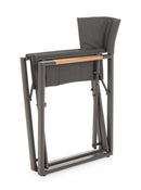 Set 2 Sedie Pieghevoli da Regista 51x54x86 cm in Alluminio Lagun Antracite