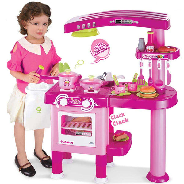 sconto Cucina Per Bambine Giocattolo 69 Accessori Con Stoviglie Altezza 80cm