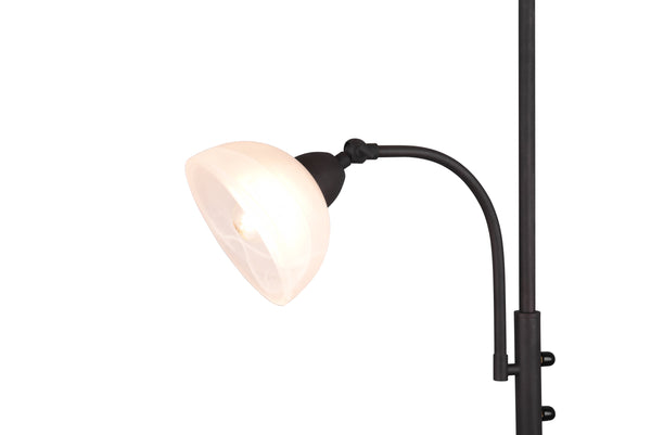 acquista Lampadaire d'intérieur E27 + E14 en métal rouillé