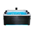 Vasca Idromassaggio da Esterno Spa Smontabile 180x180x65 cm 6 Persone Oslo Plus Pannello OLED