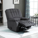 Poltrona Relax Reclinabile 96x99x104 cm in Tessuto Grigio