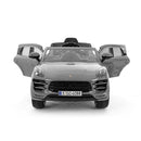 Macchina Elettrica Suv per Bambini 12V con Licenza Porsche Macan Silver
