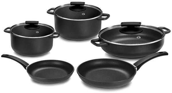 sconto Batterie de cuisine 8 pièces Olympia Supreme en aluminium moulé antiadhésif