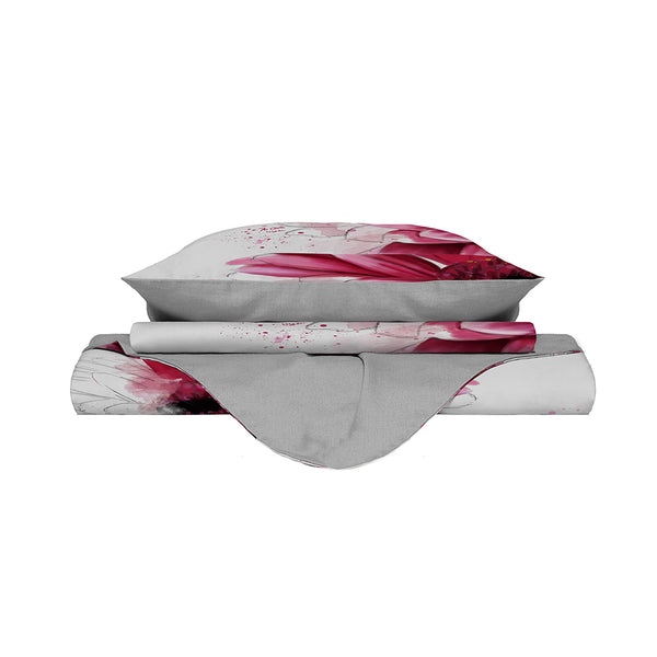 Housse de couette double avec impression sur le sac et taies d'oreiller Kio617 acquista