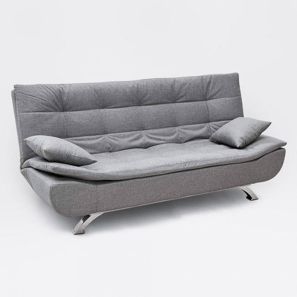 Canapé convertible 190x83x93 cm en microfibre grise sconto