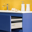 Kit Cassetto per Cucina Vantage-Q H141 mm P 500 mm con Astine Chiusura Soft Acciaio Grigio Emuca